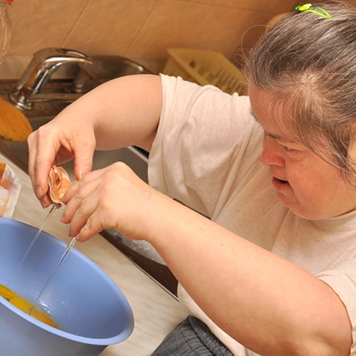 Woman cooking